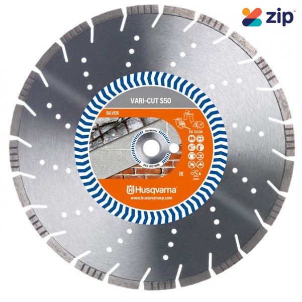 Husqvarna 14VARICUTS50 –  Silver 350mm(14") Vari-Cut Diamond Blade 534972420